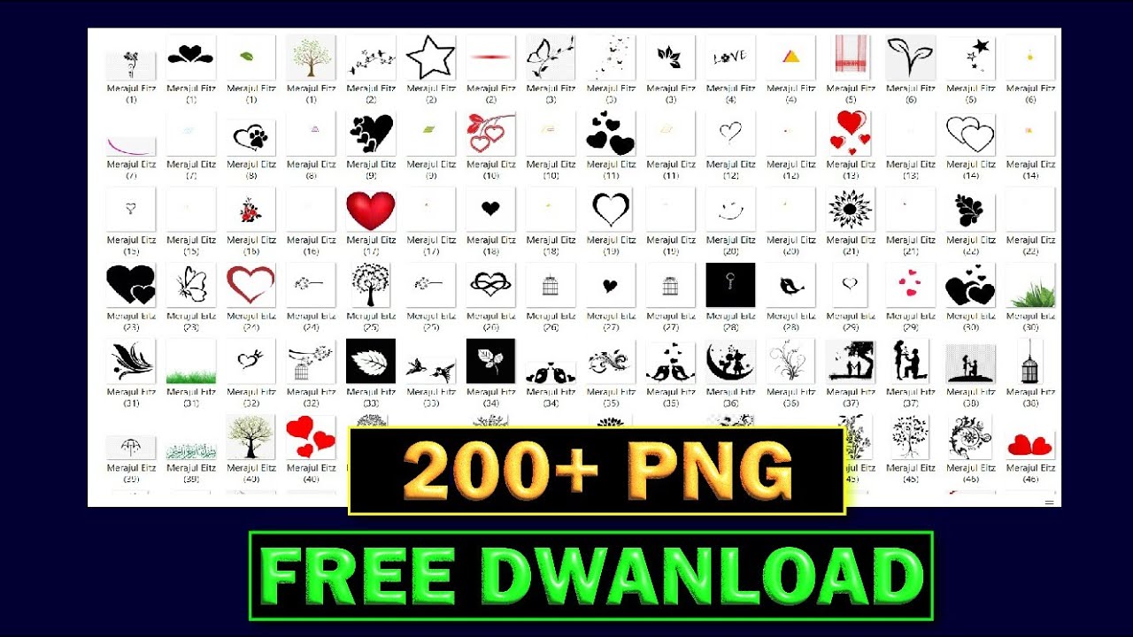 Download 200+ Free PNG Files | Perfect for Any Design! | 200+ PNG Collection