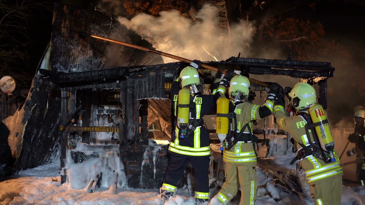Brand auf dem Campingplatz Eichwald in Lügde (Kreis Lippe)