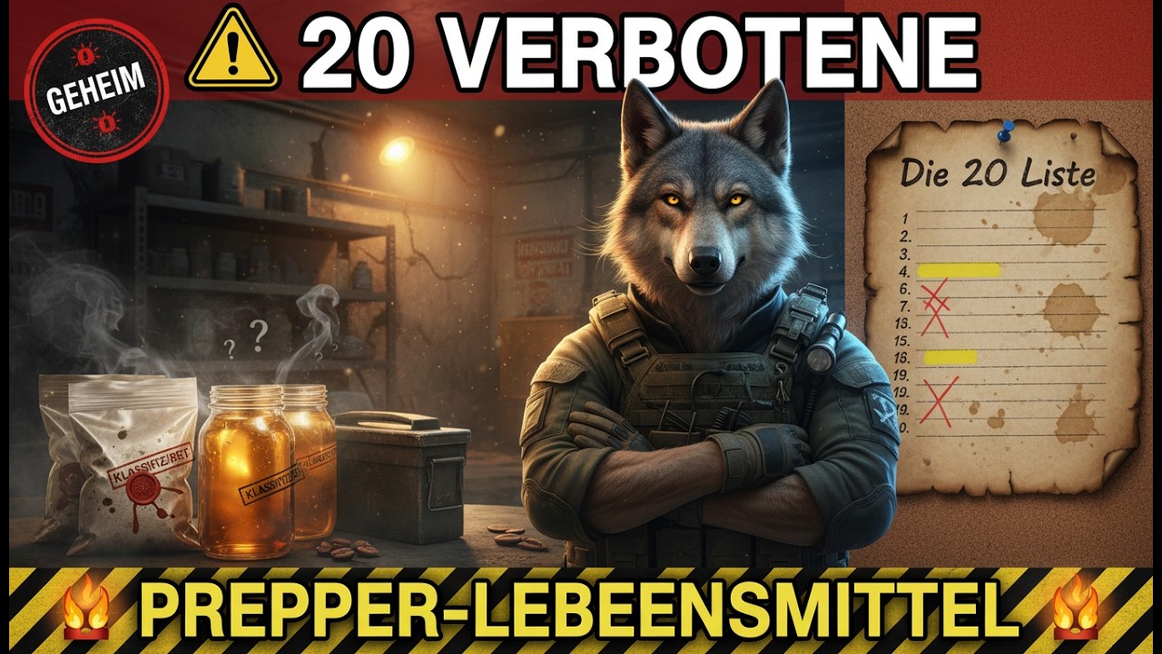 ⚠️ 20 VERBOTENE Prepper Lebensmittel Die niemand kennen sollte 🚨