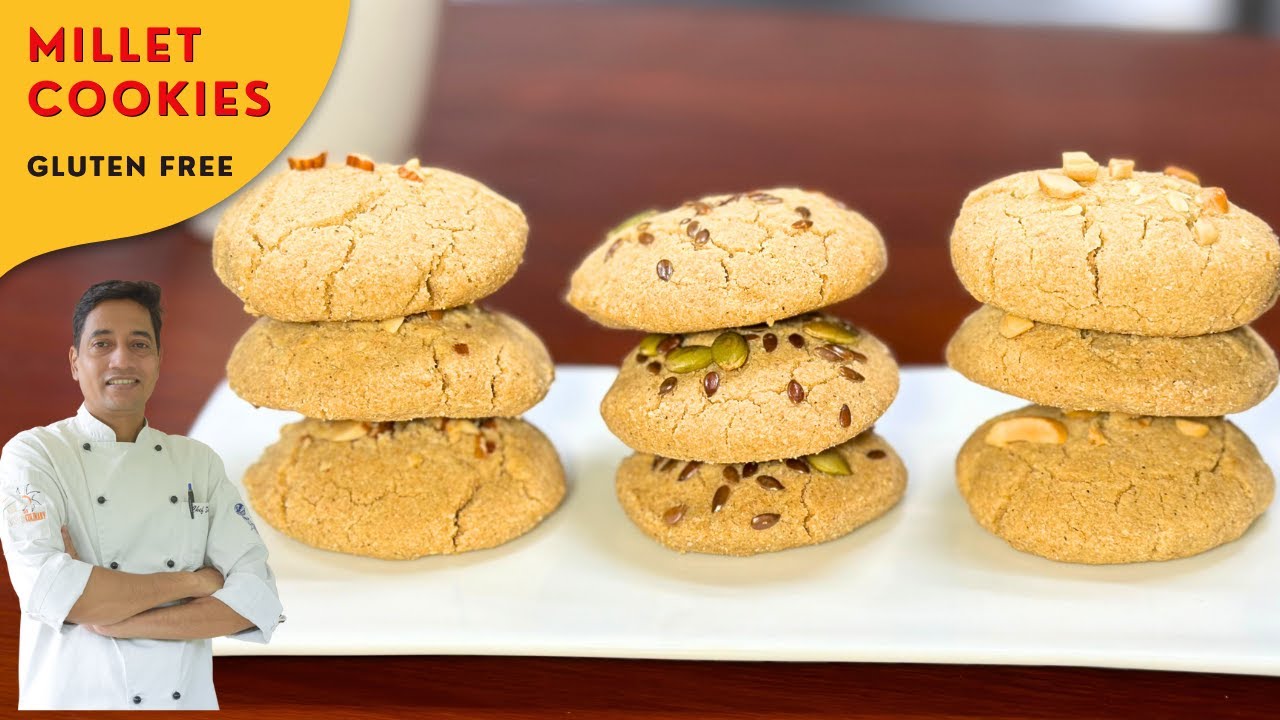 Easy Millet Cookies recipes without Eggs  | How to Make Millet Cookies  | Chef Sahajan