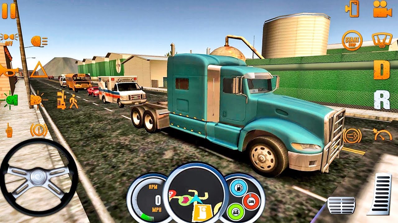 Truck Simulator USA # 21 ЛОС-АНДЖЕЛЕС! - Грузовик Игры Android IOS геймплей