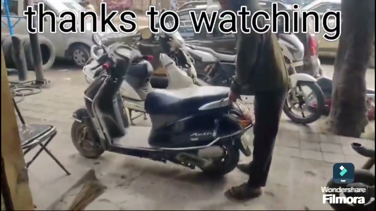 Honda Activa 3g back shock change #shocks #veer #hondactiva
