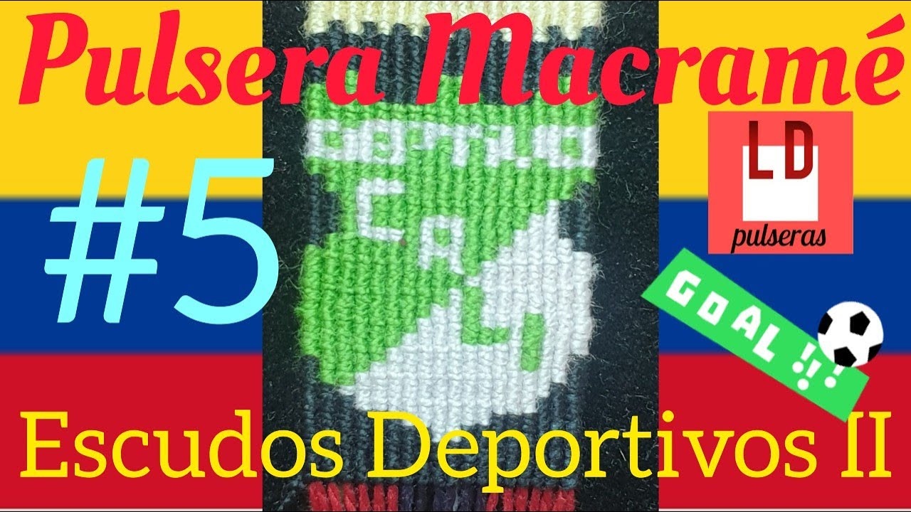 🇨🇴Pulsera⚽️ Macramé🇨🇴 con Escudos🎖💥 Deportivos II 💥💯