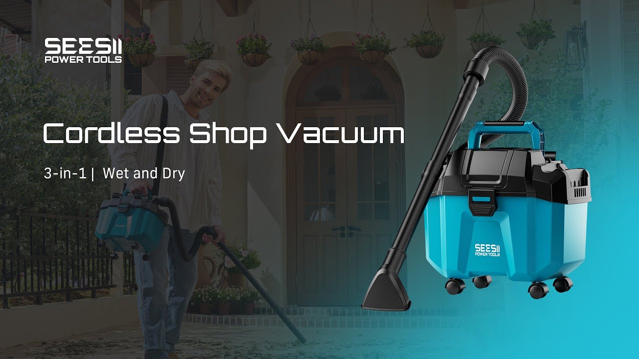 SeeSii Cordless Shop Vacuum: Full Setup & Function Guide