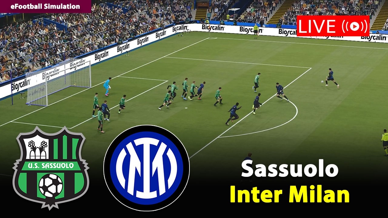 🔴In Diretta- Sassuolo vs Inter Milan | Serie A 2025/26 | eFootball PES21 Simulation