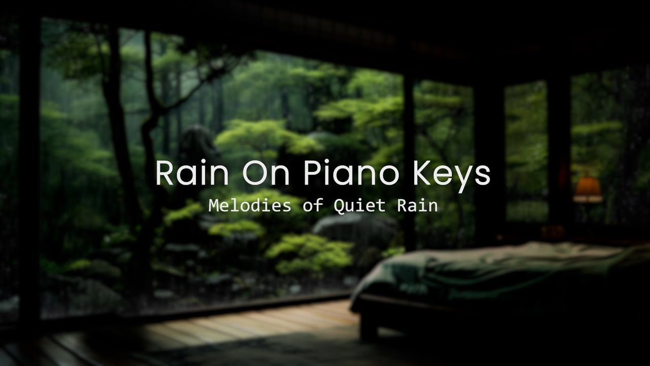 Dreamy Rain Window Sounds 🌧️ Piano Music for Calm, Rest & Comfort | 3 Hours No Ads