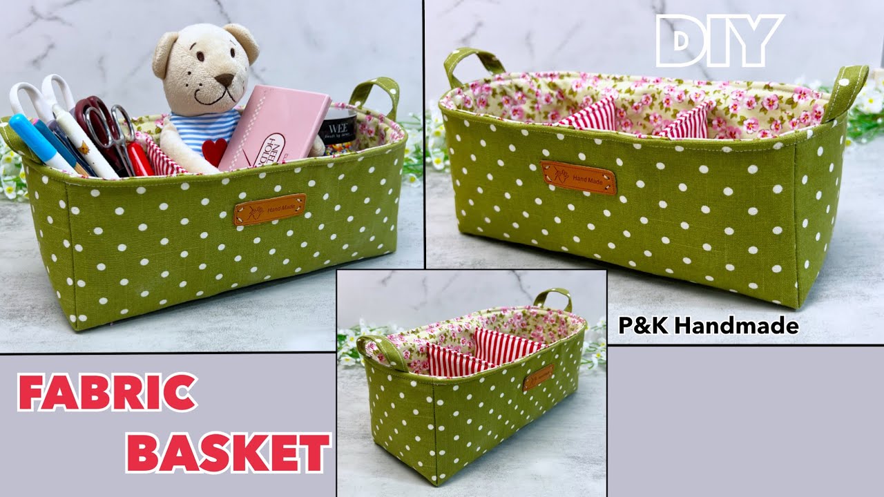 Easy To Make! How to Make Fabric Basket | Sewing Tutorial At Home |