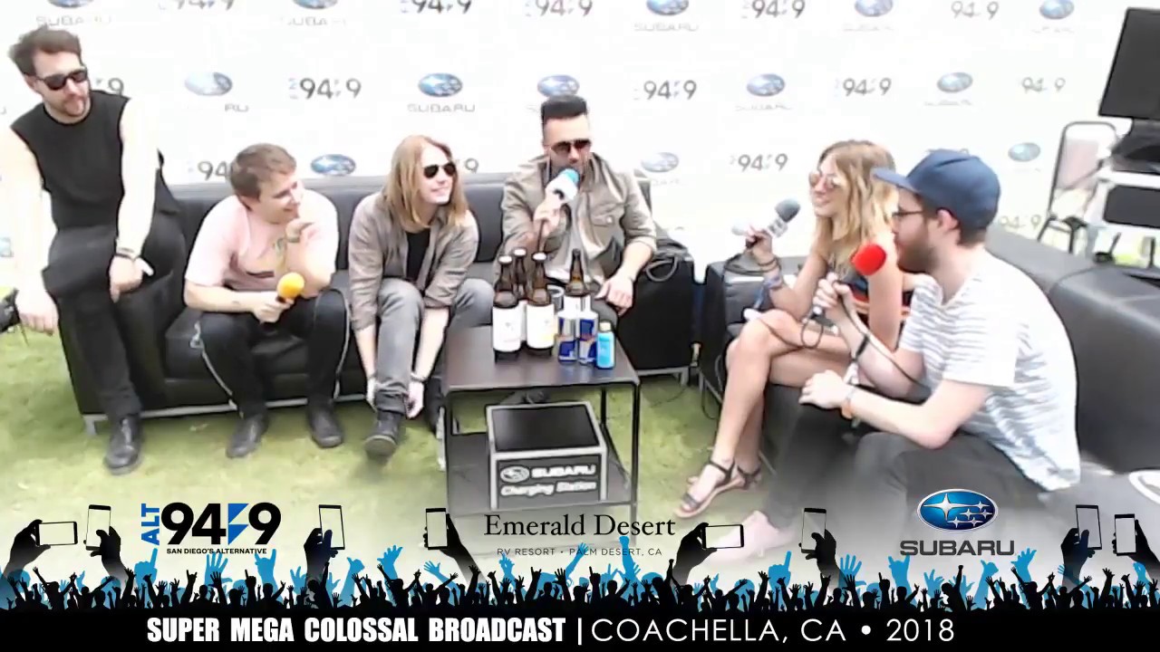 Nothing But Thieves interview ALT 949 @ Coachella 2018