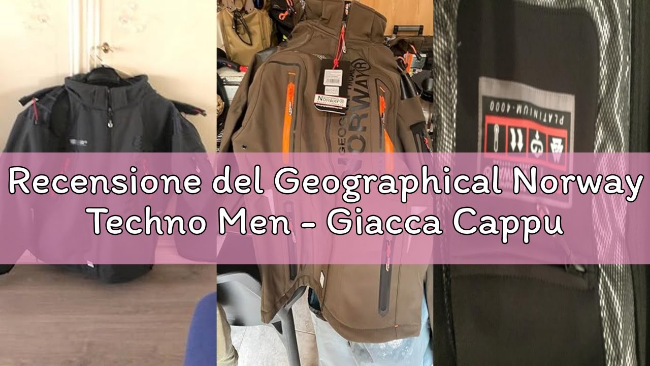 Recensione del Geographical Norway Techno Men - Giacca Cappuccio Softshell Impermeabile Uomo - Giacc