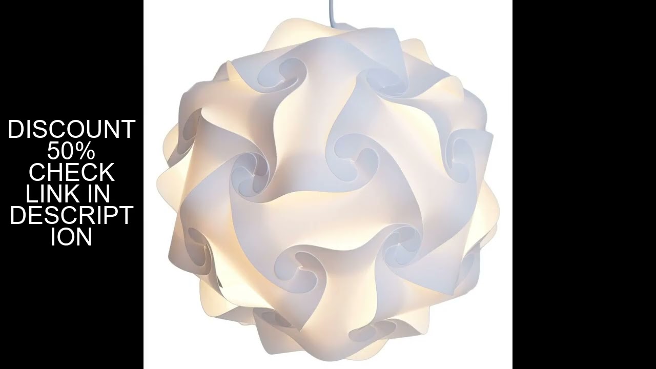 Modern Creative IQ DIY Puzzle Lampshade Lamp Nordic Pendant Light Shade Ceiling Hanging Lighting Fix
