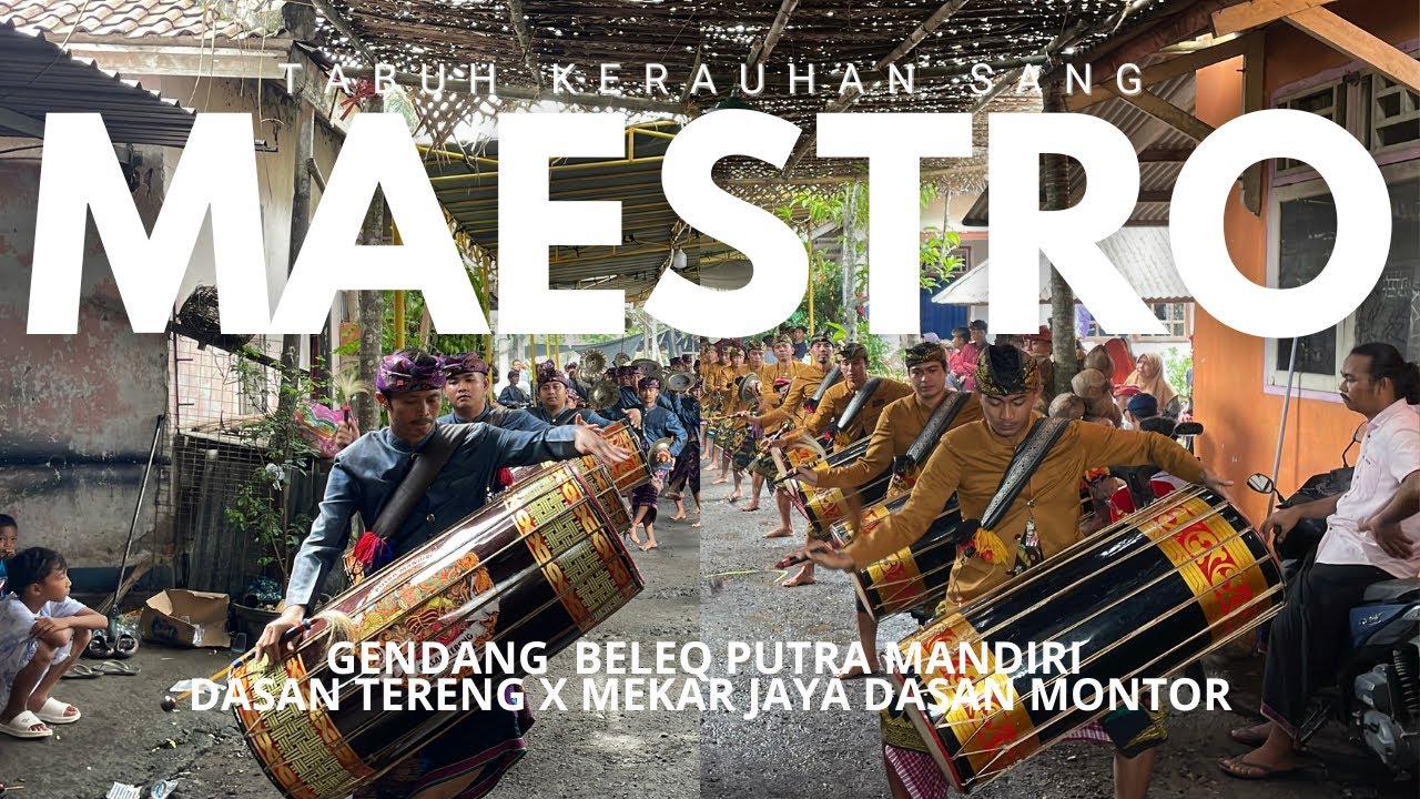 AKSI TABUH PEMBUKA JEBAK DUA MAESTRO GENDANG BELEQ ASAL NARMADA PUTRA MANDIRI & MEKAR JAYA 