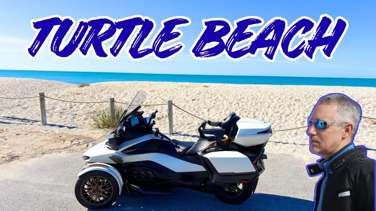Поездка на Can-Am Spyder! Южный Сиеста-Ки и Тартл-Бич. Все еще видны последствия урагана?