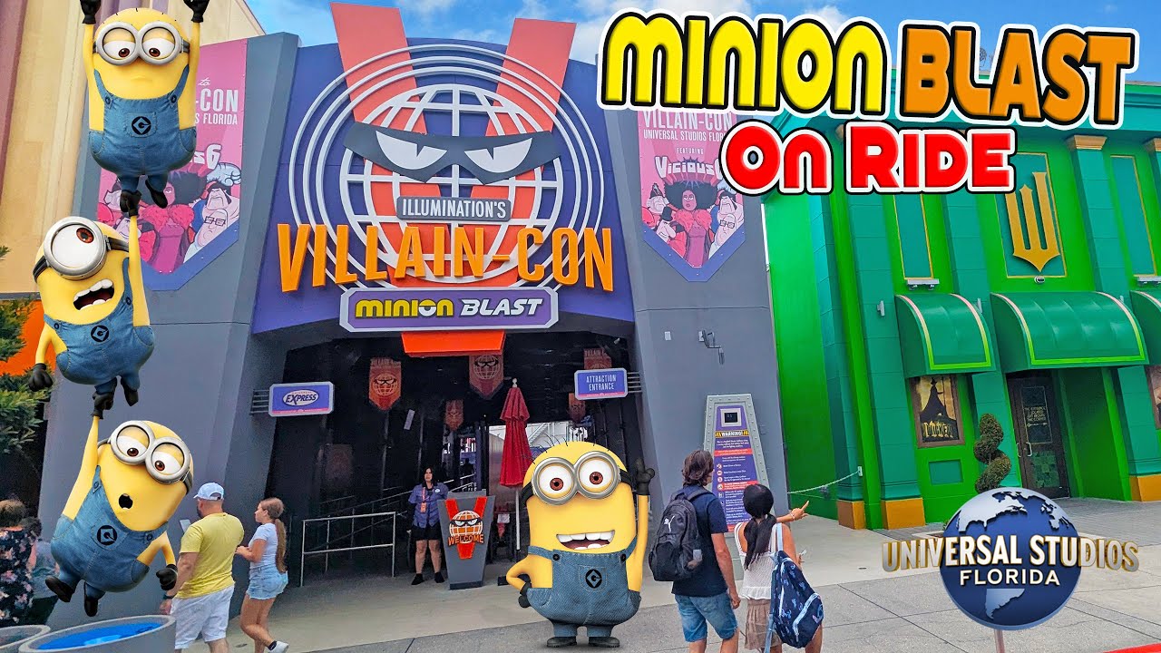 Illumination’s Villain-Con Minion Blast On Ride at Universal Studios Florida (Sep 2025) [4K]