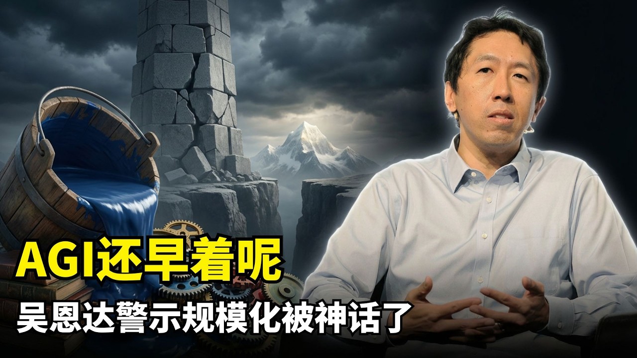 【人工智能】AGI还早着呢 | 吴恩达 | Agentic AI | 规模化Scaling Laws瓶颈 | 持续学习难题 | 灾难性遗忘 | 开源模型优势 | 赋能人类 | 职业重构 | 行业泡沫