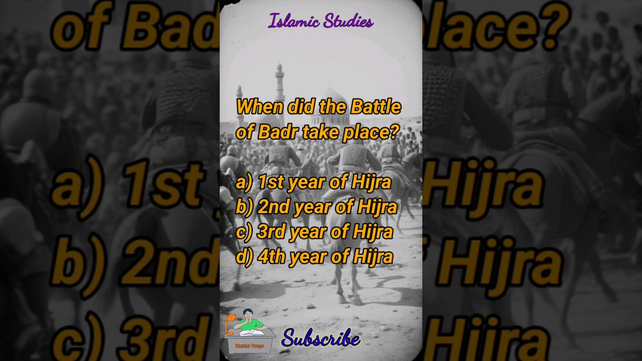 When did the Battle of Badr take place #shorts #islamic #battleofbadr #badr #islam #viral