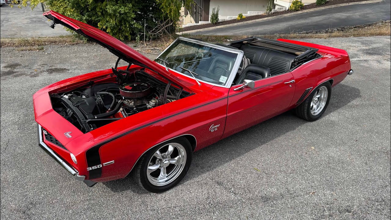 Тест-драйв Chevrolet Camaro Convertible 1969 года. ПРОДАНО за 49 900 долларов. Maple Motors #3296-1.
