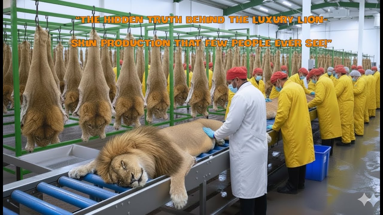 Inside the Lion Skin Factory(Whole Process)Million Dollar Product Is Manufactured(HIDDEN FACTORY)