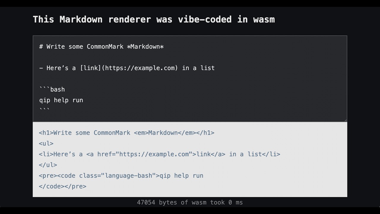 I built my site from scratch in WebAssembly