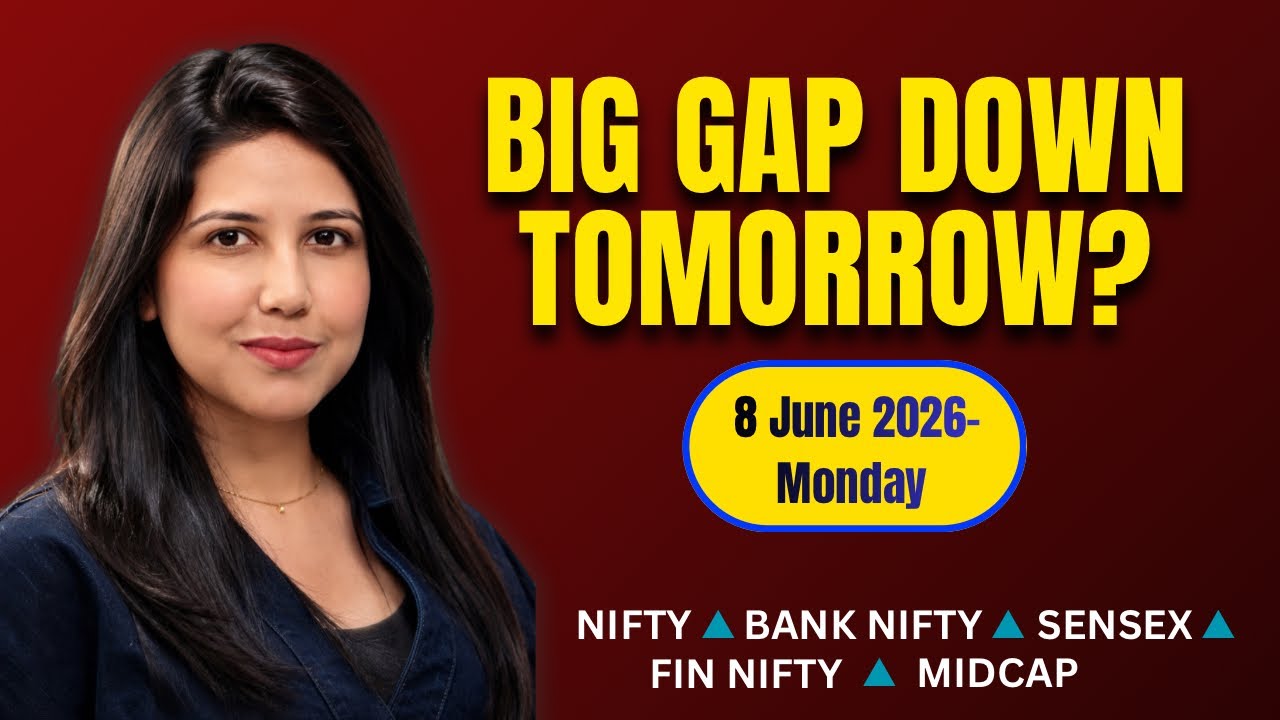 Nifty Tomorrow & Bank Nifty Prediction for 8 June 2026 | Sensex tomorrow | Payal Arora