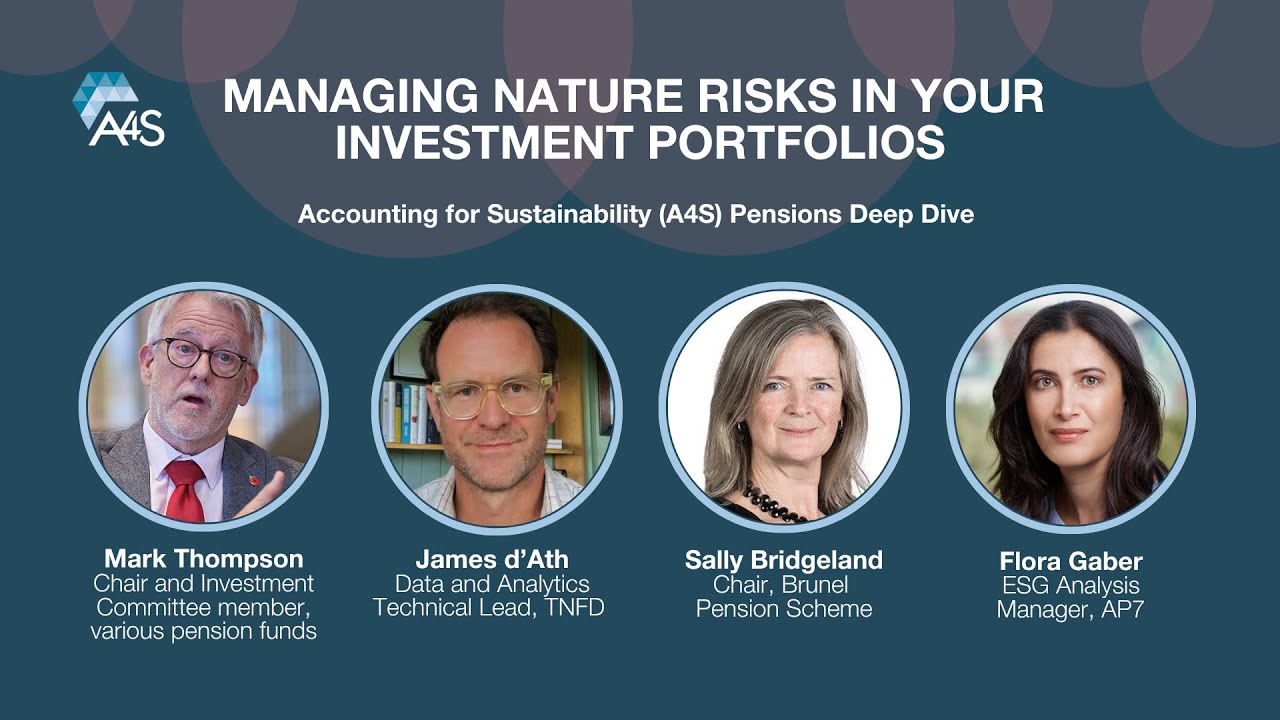Pensions Deep Dive: Managing nature risks in your investment portfolios