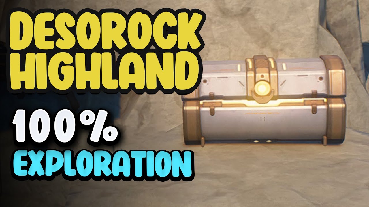 Desorock Highland 100% Exploration &ndash; Wuthering Waves  All Chests & Collectible Location