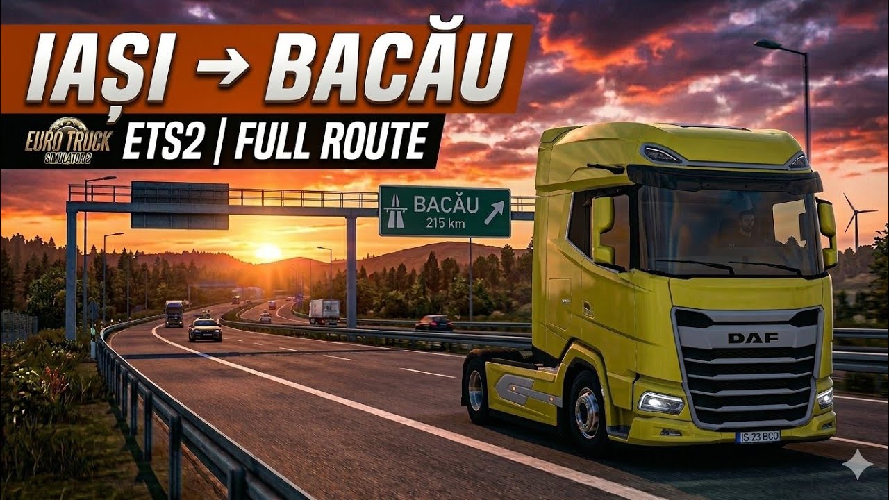 Iași → Bacău | Full Route | ETS2 | POV