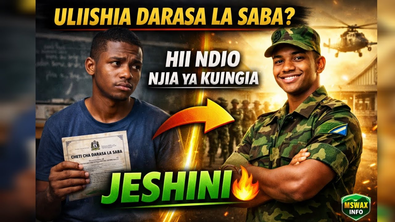 Nafasi za kujiunga na JWTZ 2026/2027, uliishia Darasa la Saba? hii ndio njia ya kuingia Jeshini!