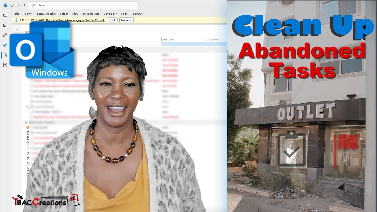 Outlook Windows Cleanup Abandoned Flagged Emails and Tasks