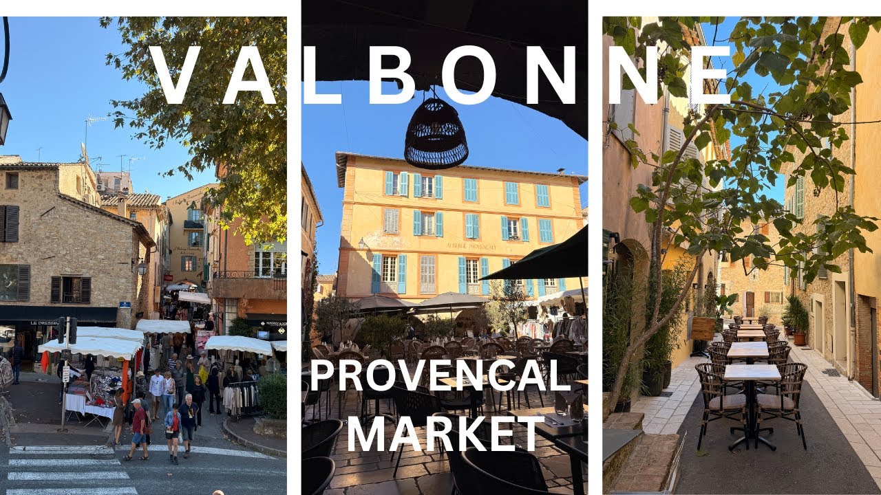 VALBONNE South of France - Beautiful Medieval village that hosts a Provencal market every Friday