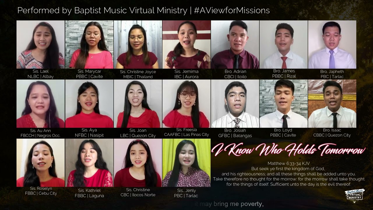 I Know Who Holds Tomorrow | Baptist Music Virtual Ministry | Ensemble