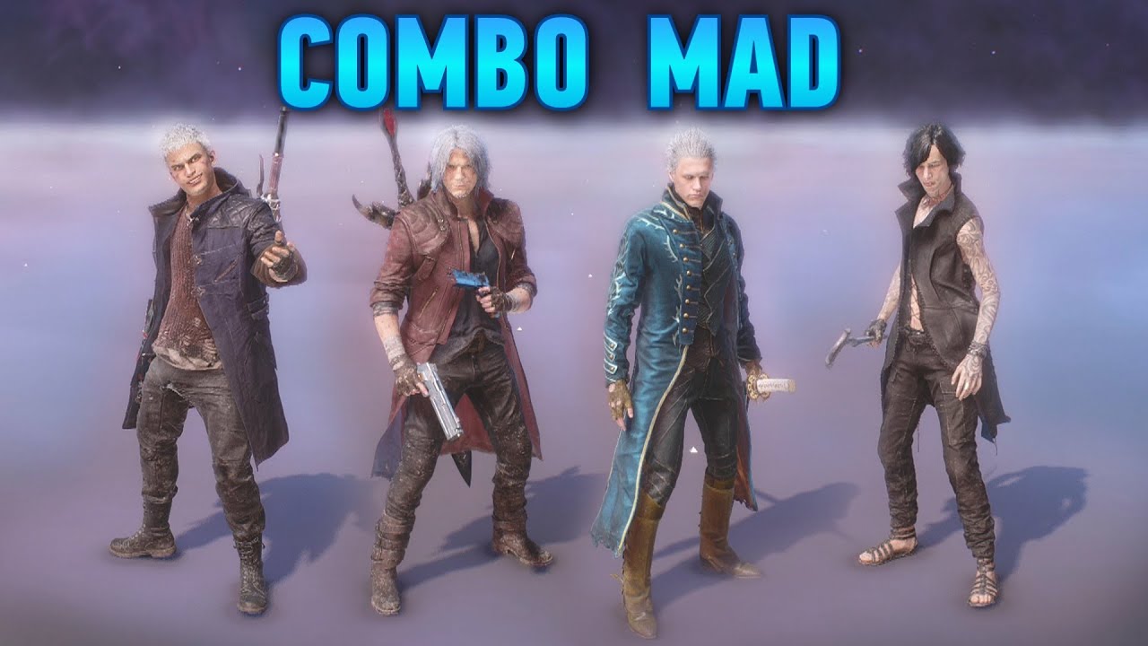 Devil May Cry 5 - Вергилий, Данте, Неро, Ви комбо