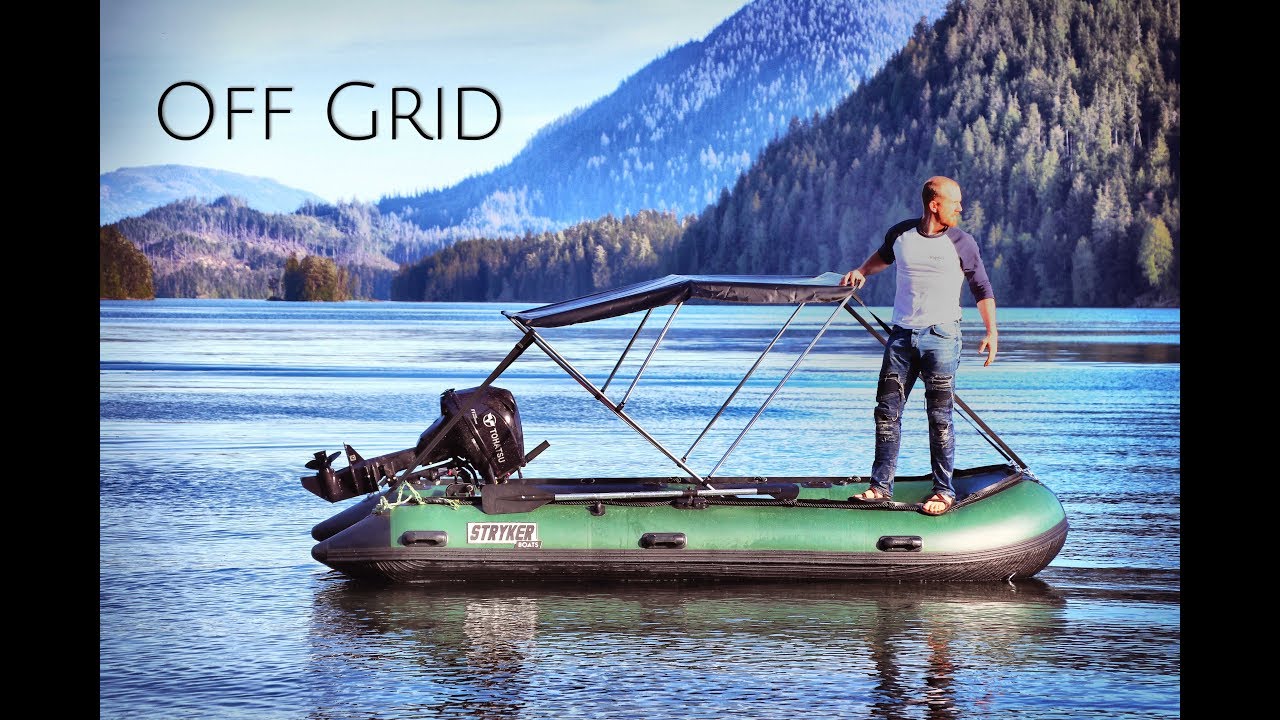 BEST INFLATABLE BOAT for Off Grid Living | A Day In My Life - Yurt, Boat, Garden, Solar Panels