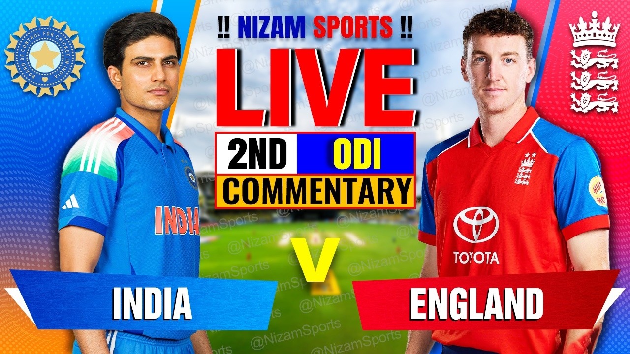 🔴Live: India vs England | 2nd ODI | Live Cricket Score & Commentary