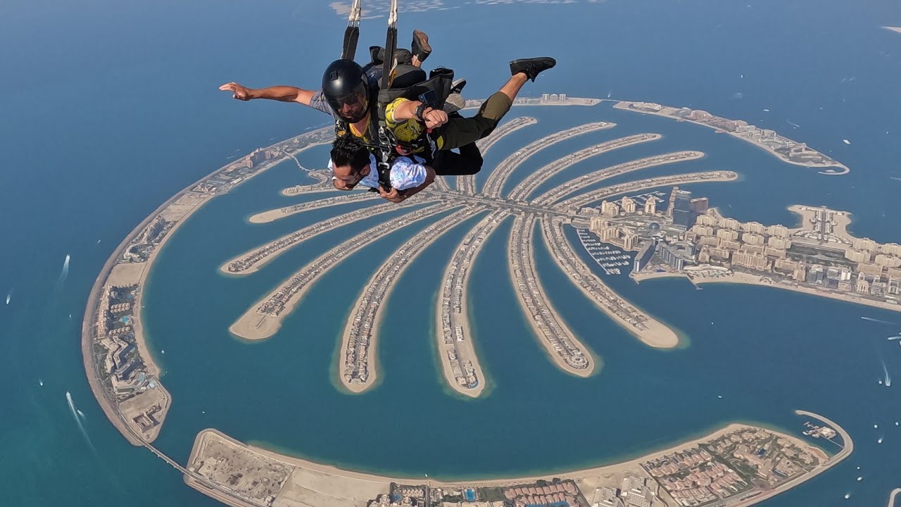 Skydive in Dubai. Amazing Experience 13000ft. Vlog #zorbamobile