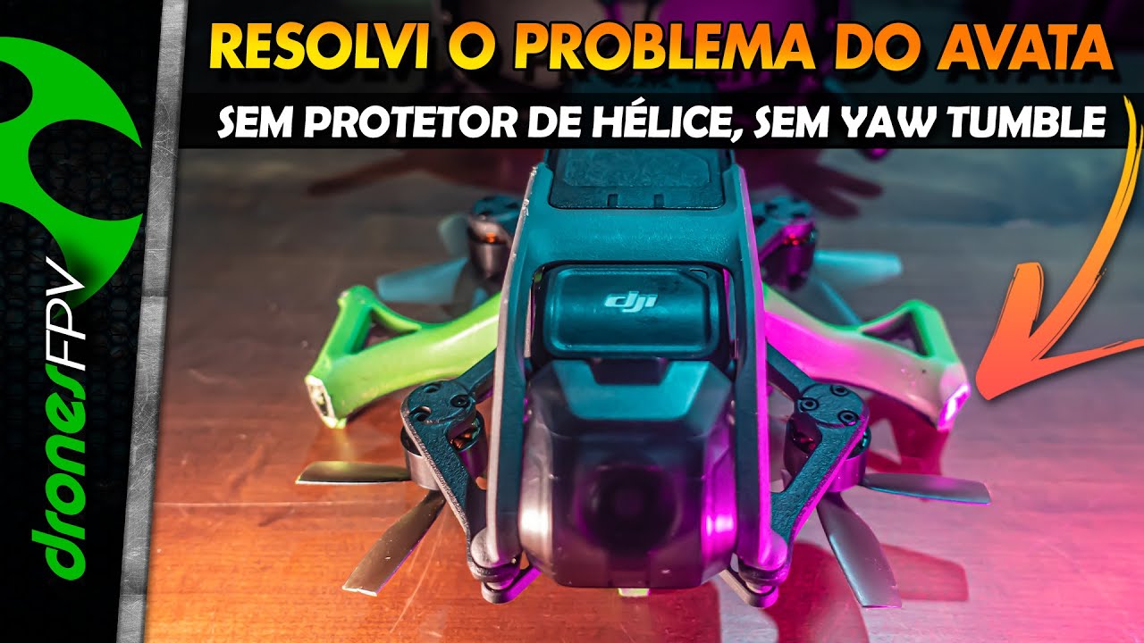 DJI AVATA SEM PROTETORES de HÉLICES voa MUITO MELHOR, mas tem um PORÉM...