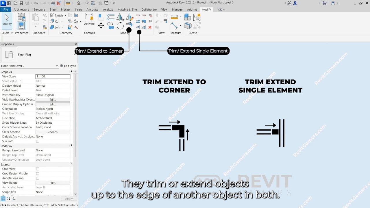 Trim, Split, Pin & Delete in Revit | Essential Modify Tools Explained Clearly