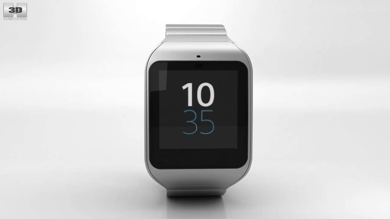 Sony SmartWatch 3 SWR50 Steel 3D model by 3DModels.org
