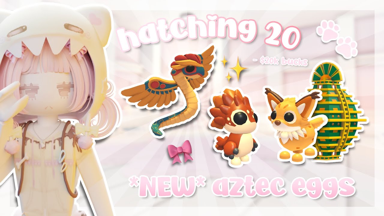 🐾Hatching 20 *NEW* Aztec Eggs In Adopt Me !! 🐆 (got legendaries) | iihanna ✦