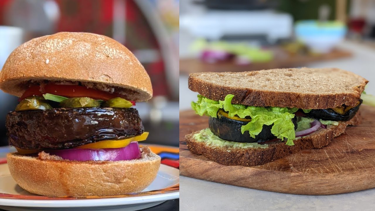 Vegan Burger Recipe with Eggplant