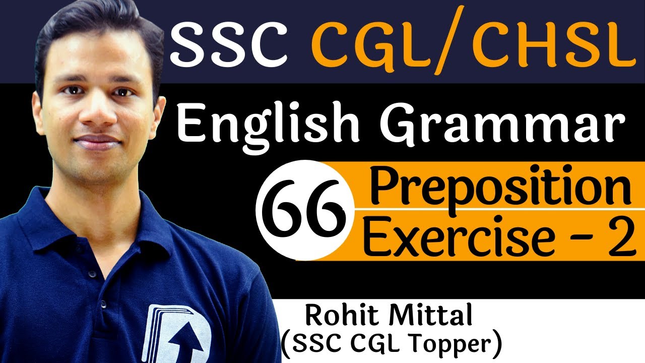 [66] Prepositions Exercise-2 | Grammar for SSC | Devotion Institute | Rohit Sir