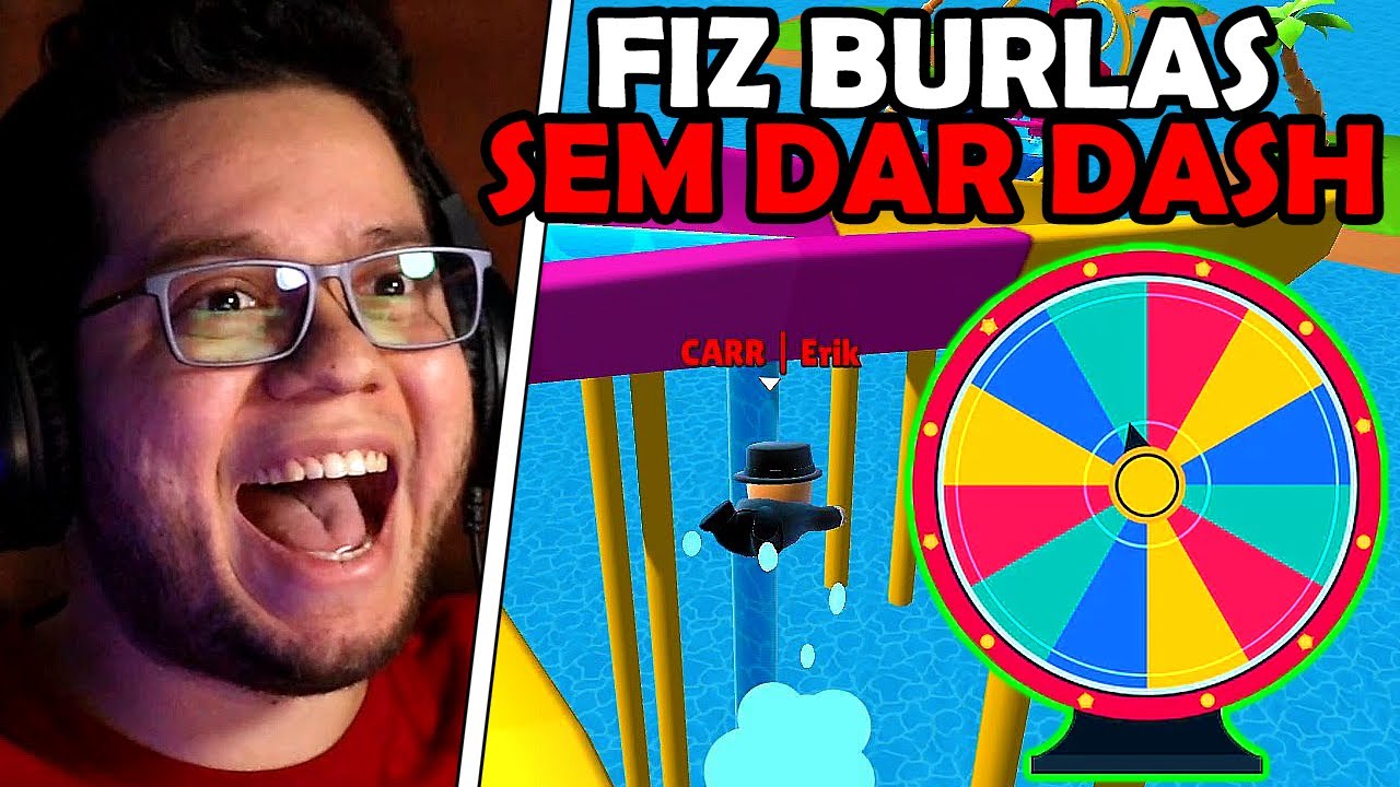 ROLETA me DESAFIOU a FAZER BURLAS sem DASH e CONSEGUI no Stumble Guys