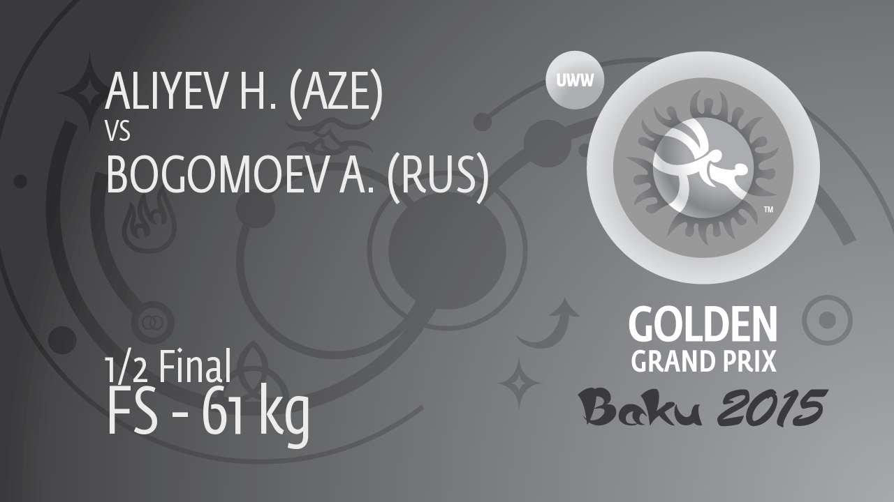1/2 FS - 61 kg: H. ALIYEV (AZE) df. A. BOGOMOEV (RUS), 3-2