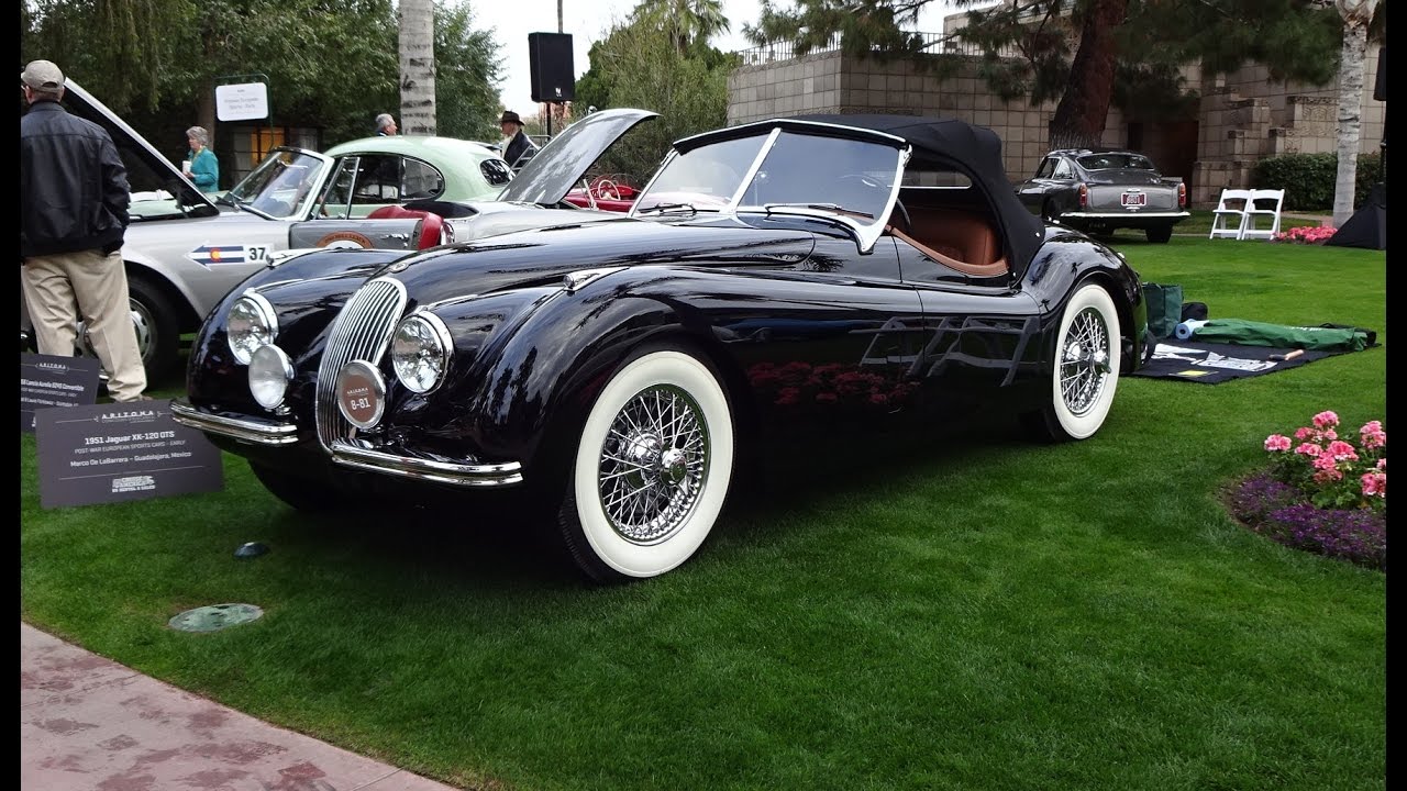 1951 Jaguar XK120 OTS Roadster in Black Paint & Engine Sound on My Car Story with Lou Costabile