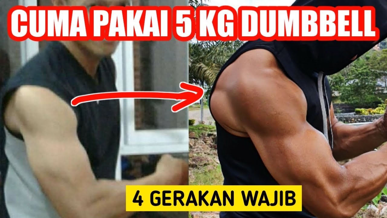 Melatih bahu cuma pakai dumbbell 5 kg