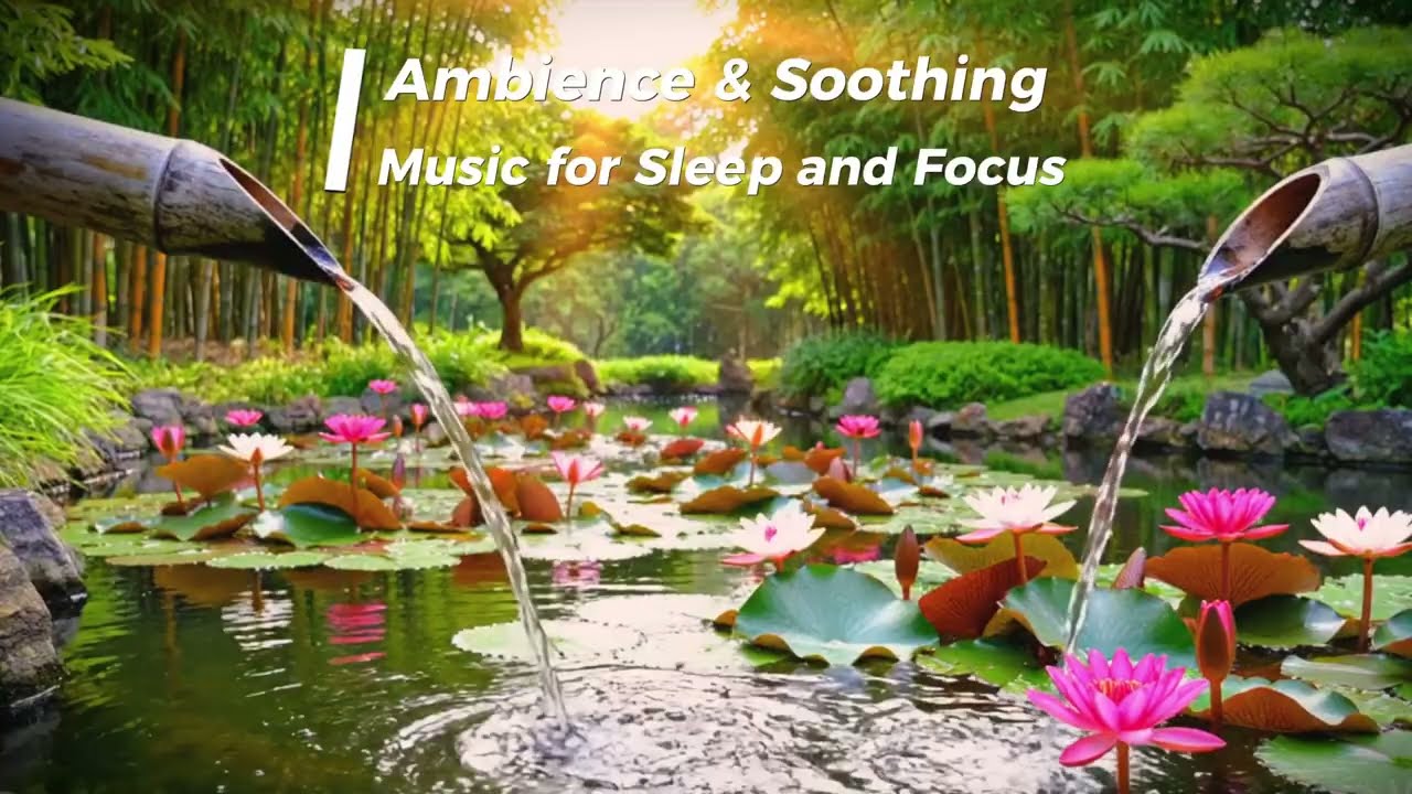 Soothing Waterfall Sounds & Sleep Music | meditation, and stress relief | Focus working and Study.