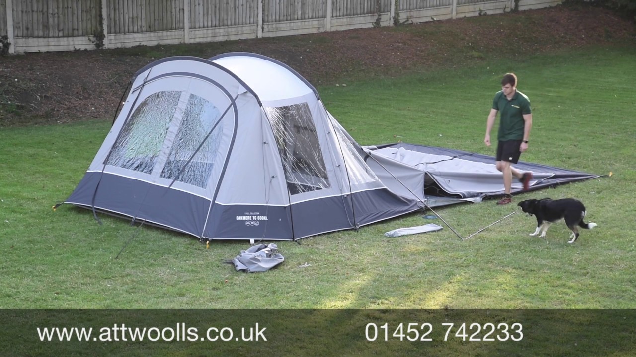 Vango Oakmere TC 600XL Tent Pitching & Packing (Real Time) Video
