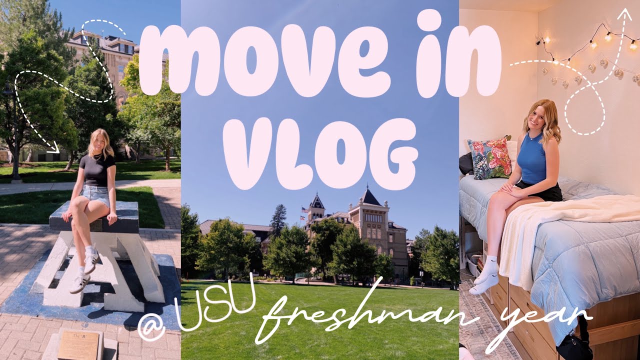 College Dorm Move in Day @ USU | freshman year vlog