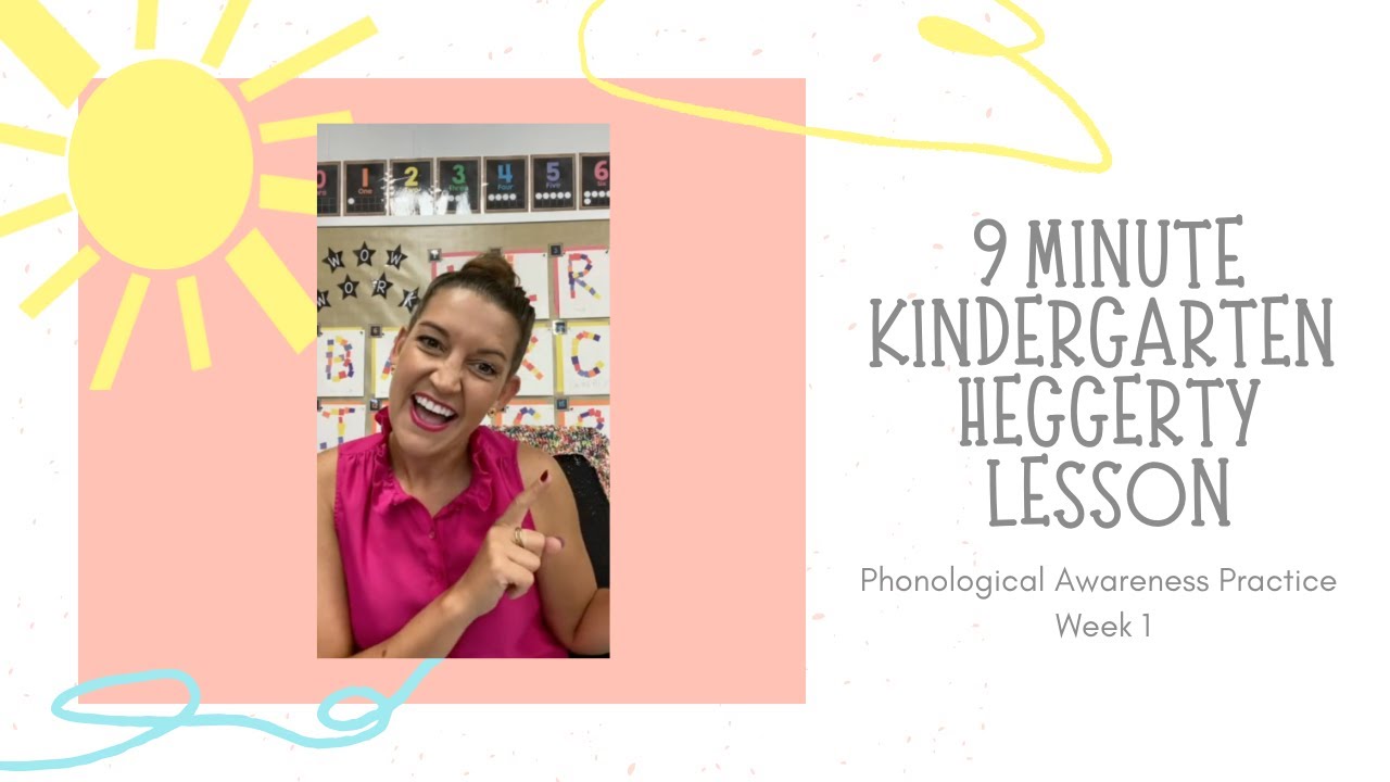 EARLY READING: Kindergarten Heggerty Warm Up - Phonological Awareness