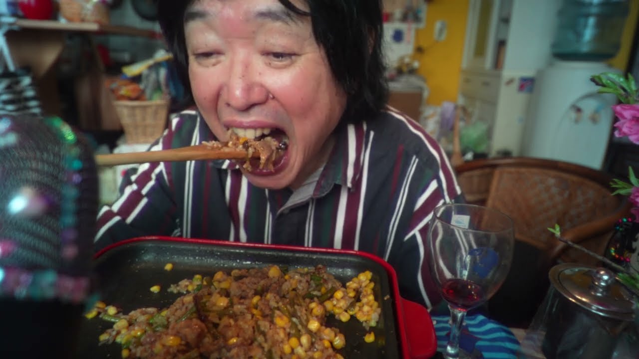 ASMR MUKBANG今日のお昼ご飯はペッパーライス　eating Sounds