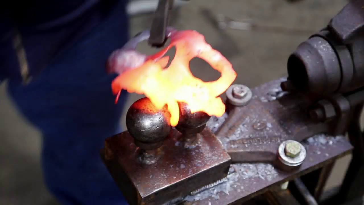 Forged Skull Helmet - medieval metal fantasy armor #Blacksmithing #Forging #Cosplay #doityourself